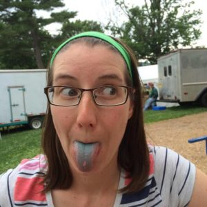 Kelsey with blue tongue